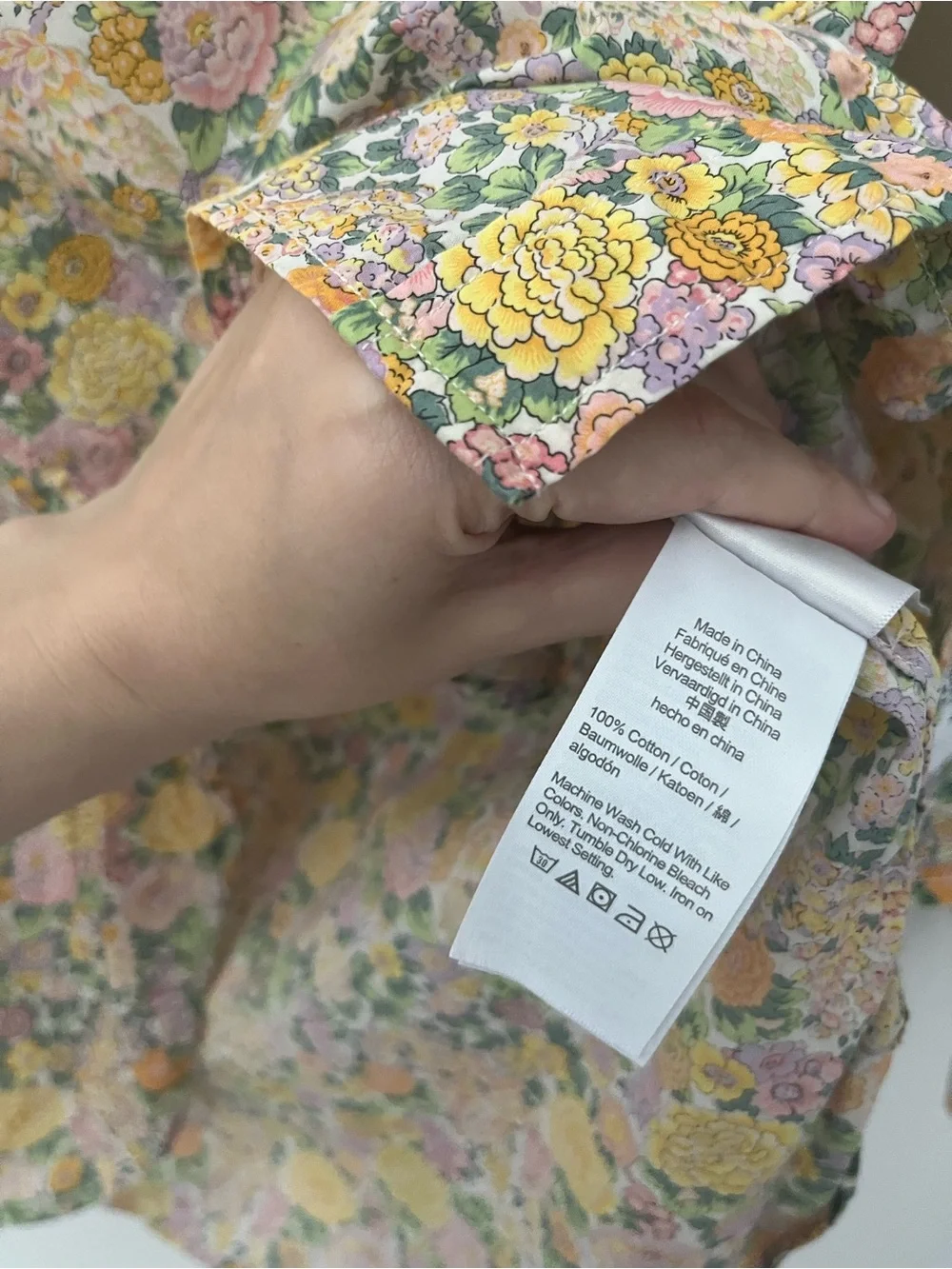 J Crew Liberty Of London Elysian Floral Classic Fit Button Up Shirt Yellow 6